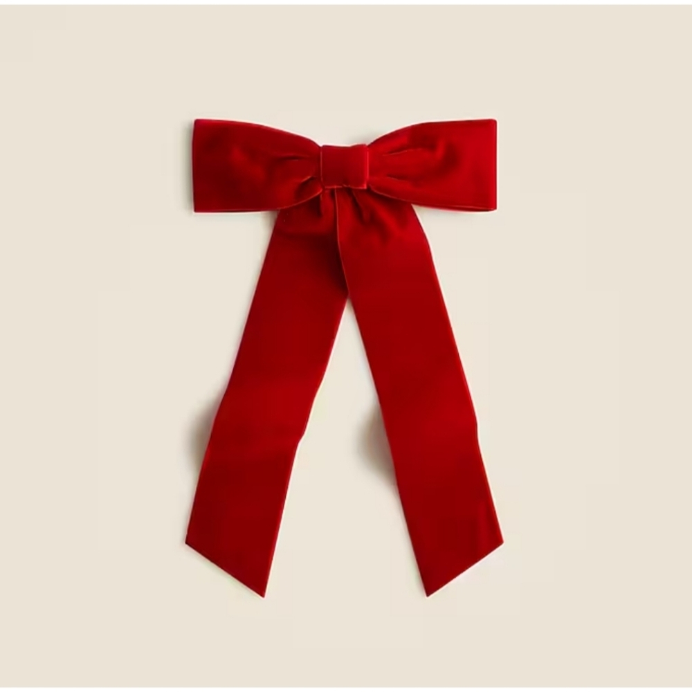 J.Crew Velvet Bow Hair Clip - Picture 2 of 6